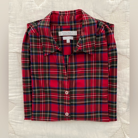 Royal Stewart Plaid Wrinkle Free Blouse  14P - Picture 9 of 10